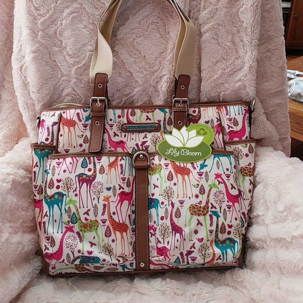 Lily Bloom Giraffe-IE Park Tote